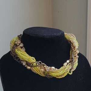 Vintage Choker Style Multi-strand beaded necklace